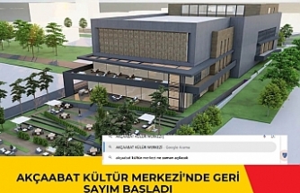 Akçaabat Kültür Merkezi’nde Geri Sayım Başladı