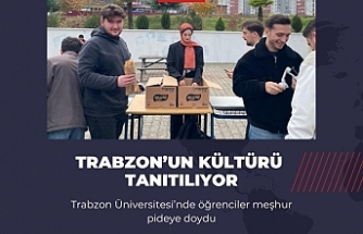 Trabzon Üniversitesi’nde öğrenciler meşhur pideye doydu