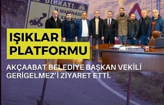 Işıklar Platformu Akçaabat Belediye Başkan vekili Gerigelmez’i ziyaret etti.