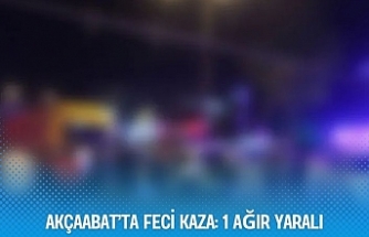 AKÇAABAT’TA FECİ KAZA: 1 AĞIR YARALI
