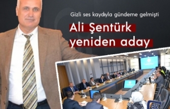 Etik dışı gizli kayıtla gündeme gelen Ali Şentürk yeniden aday