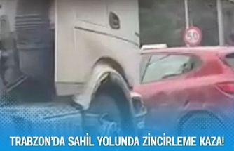 Trabzon’da Sahil Yolunda Zincirleme Kaza!