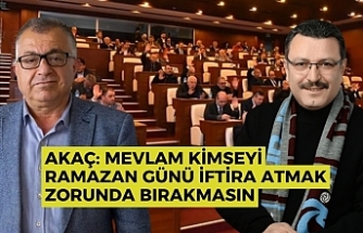 Akaç: Mevlam kimseyi Ramazan günü iftira atmak zorunda bırakmasın
