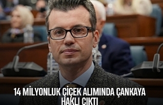 14 milyonluk çiçek alımında Çankaya haklı çıktı