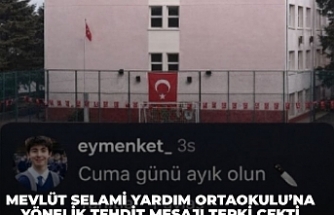 Mevlüt Selami Yardım Ortaokulu’na Yönelik Tehdit Mesajı Tepki Çekti