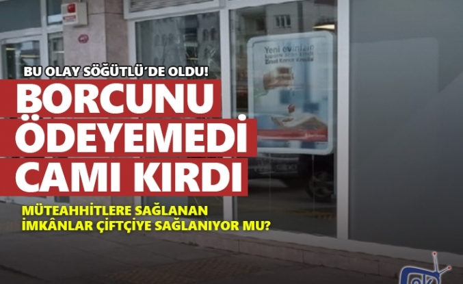 Kredi borçlarını ödeyemeyince bankaya saldırdı