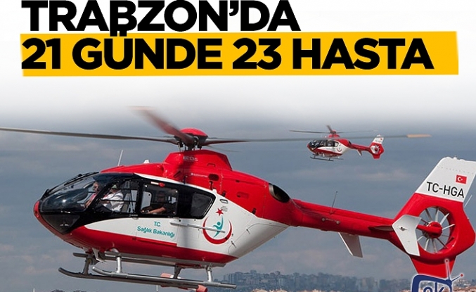 Ambulans helikopter görevde