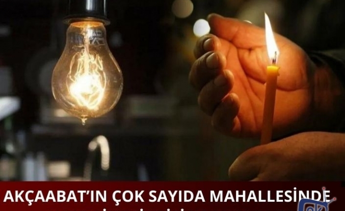 Akçaabat'ın çok sayıda mahallesinde elektrik kesintisi yaşanacak!