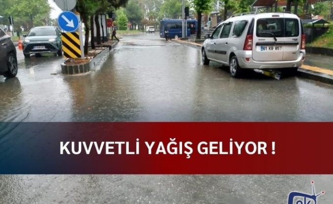 Kuvvetli yağış geliyor !