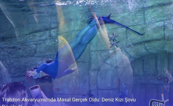 Trabzon Akvaryumu'nda Masal Gerçek Oldu: Deniz Kızı Şovu Büyüledi!