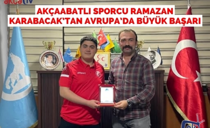 Akçaabatlı Sporcu Ramazan Karabacak’tan Avrupa’da Büyük Başarı