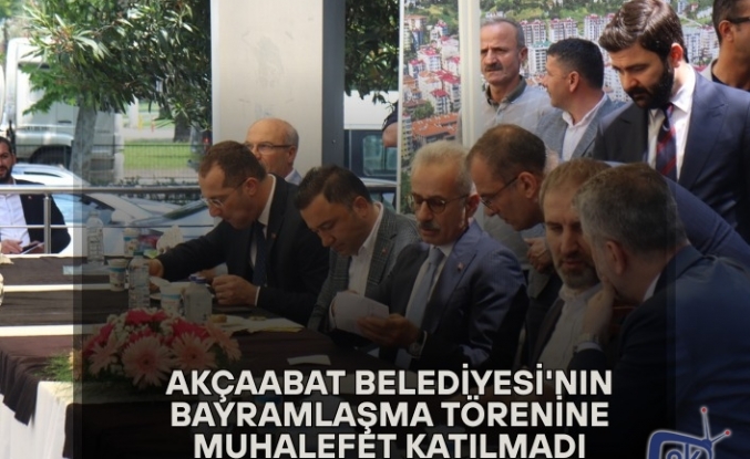 Akçaabat Belediyesi'nin Bayramlaşma Törenine Muhalefet Katılmadı