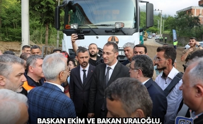 Başkan Ekim ve Bakan Uraloğlu, Kaybolan Vatandaş İçin Sahadaydı