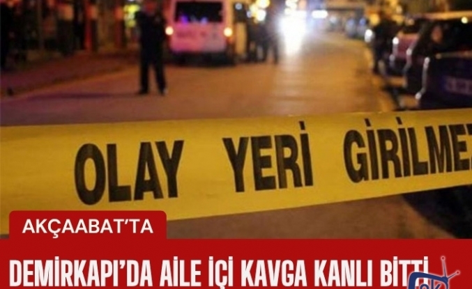 Demirkapı Mahallesi'nde aile içi kavga kanlı bitti. Tartıştığı amcasını silahla vurdu.