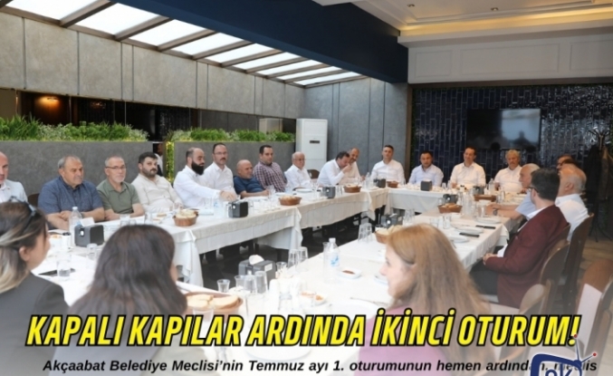 Kapalı Kapılar Ardında İkinci Oturum!