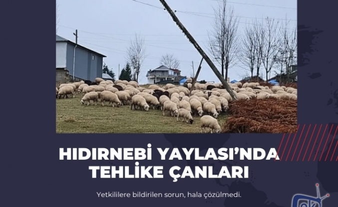 HIDIRNEBİ YAYLASI’NDA TEHLİKE ÇANLARI