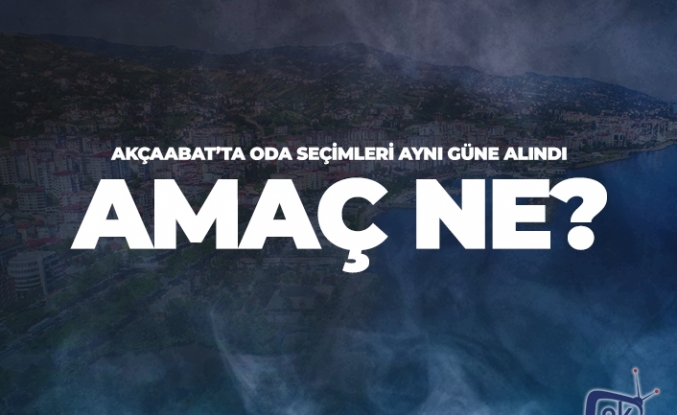 Oda seçimleri aynı günde, amaç ne?