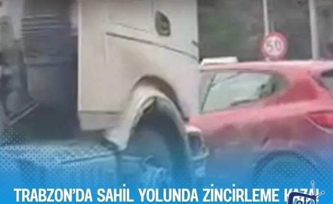 Trabzon’da Sahil Yolunda Zincirleme Kaza!