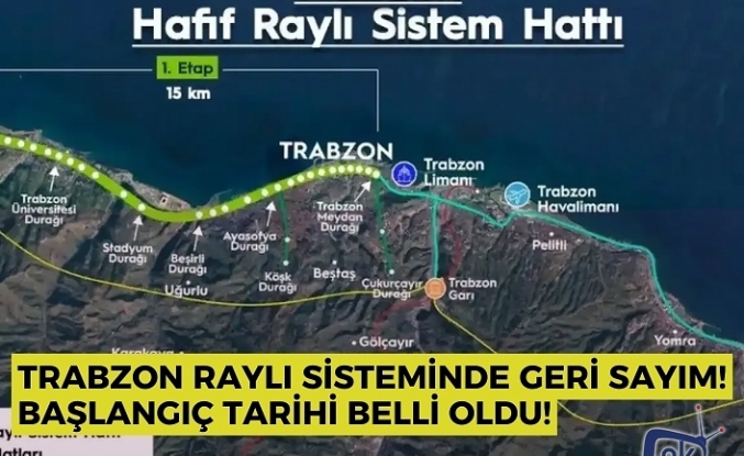 Trabzon Raylı Sisteminde Geri Sayım! Başlangıç Tarihi Belli Oldu!