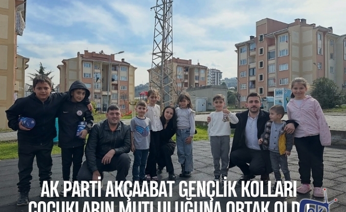 AK Parti Akçaabat Gençlik Kolları çocukların mutluluğuna ortak oldu