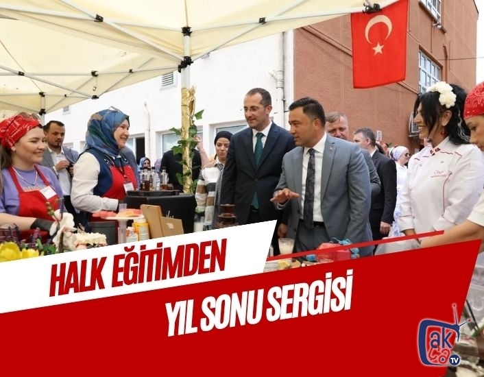 Akçaabat Halk Eğitim Merkezi’nin Yıl Sonu Sergisi Yoğun İlgi Gördü