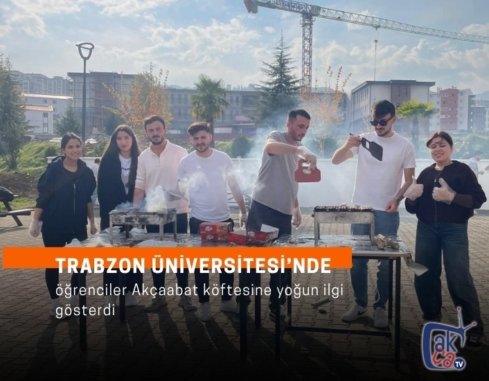 Öğrenciler Akçaabat köftesine yoğun ilgi gösterdi