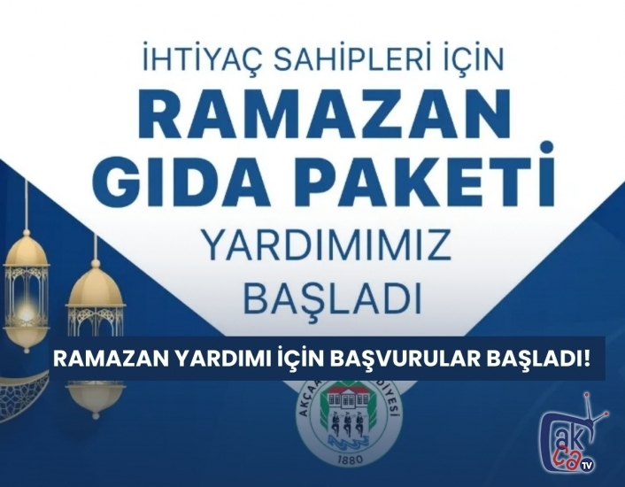 RAMAZAN YARDIMI İÇİN BAŞVURULAR BAŞLADI!